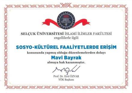 YÖK Engelsiz Üniversite Bayrak Ödülleri